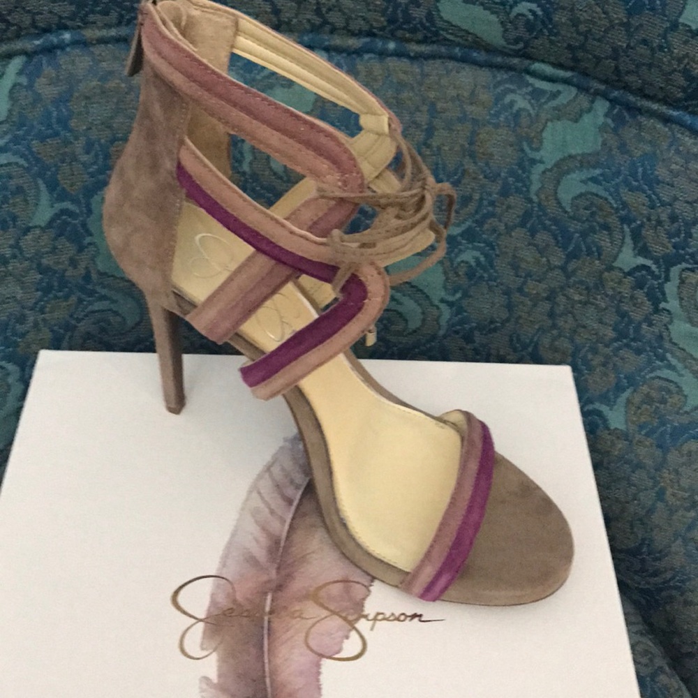 Jessica Simpson suede heels